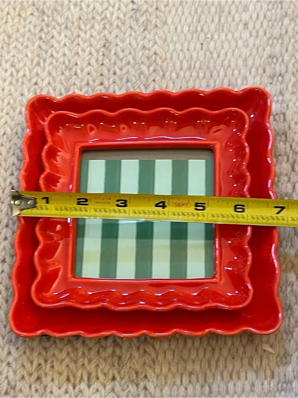 Maeve Scalloped Stoneware Picture Frame from Anthropologie.